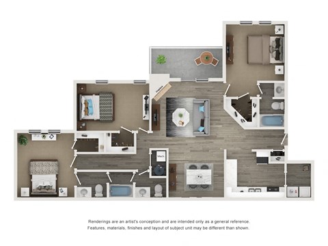 the floor plan of 1190 sqft